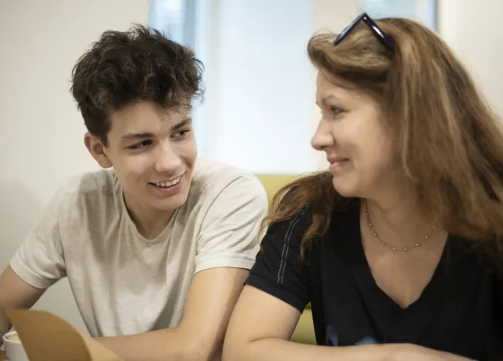 parents talking to teens acne